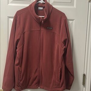 Columbia Burnt  Red Fleece Jacket Size 2X